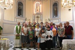 Pellegrini al santuario di Nostra Signora della Misericordia a Bellissimi 31 Agosto 2017