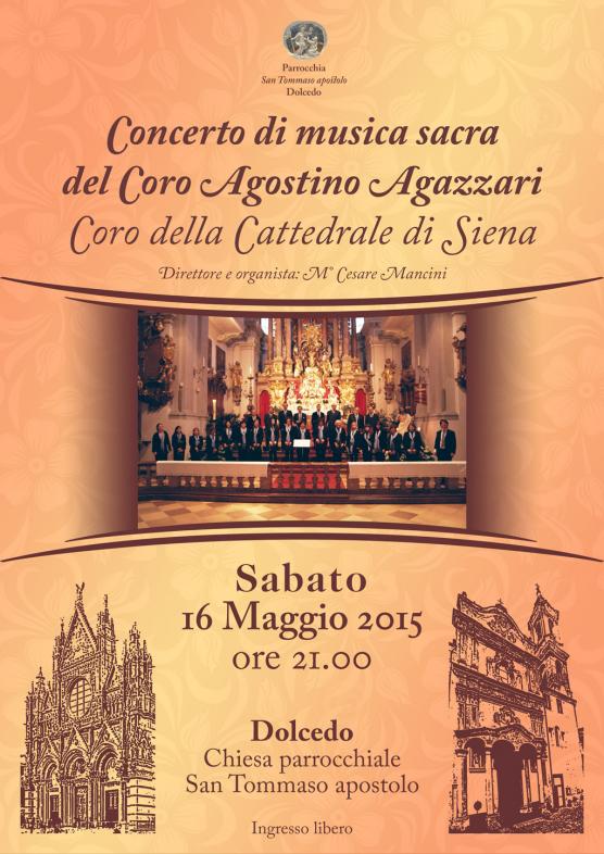Locandina del concerto del 16 Maggio