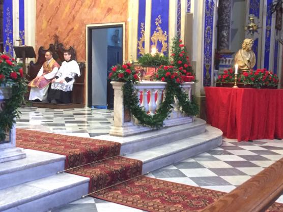 Festa di San Tommaso Apostolo (18 Dicembre 2016): S. Messa solenne celebrata dal parroco e processione con il busto reliquiario del Santo