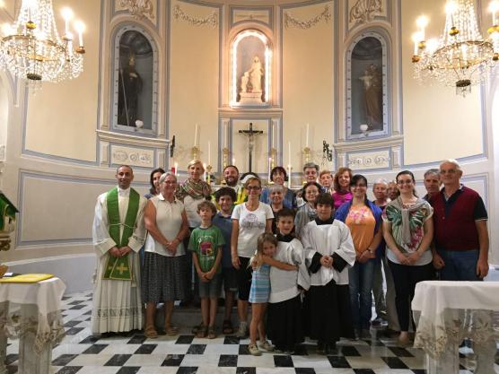 Pellegrini al santuario di Nostra Signora della Misericordia a Bellissimi 31 Agosto 2017