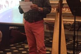Presentazione dei lavori di restauro dell'oratorio di San Carlo con la presenza di Mons. Giorgio Brancaleoni, il sindaco di Dolcedo Giovanni Danio, l'architetto Erminia Airenti, i restauratori Luca Venier, Bruno Piccinini e Sabrina Baglietto e un folto pubblico.