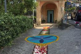 Artistica infiorata in via De Amicis