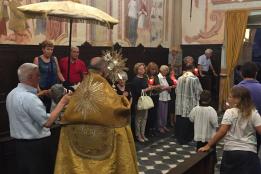 Santa Messa celebrata da don Jean-Pierre Vinciguerra nell'oratorio di San Carlo