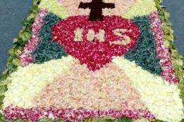 Infiorata e suggestiva illuminazione in piazza Doria